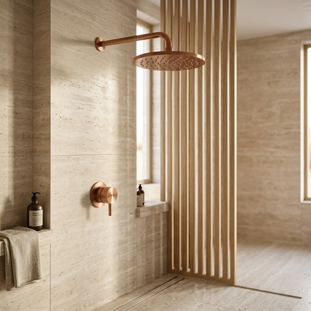 Aquanello Eterna Concealed Shower Set PVD Copper with 30cm Rain Shower ET-S-SET7-3-62